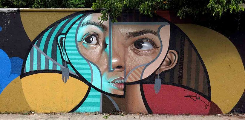 El graffiti realista-cubista de Belin 3