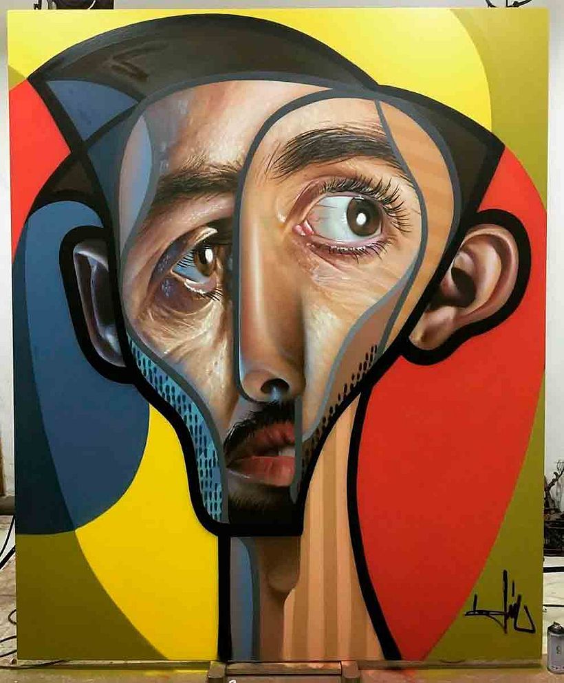 El graffiti realista-cubista de Belin 5