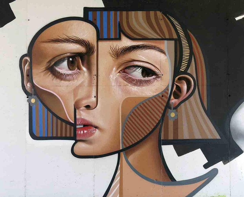 El graffiti realista-cubista de Belin 9
