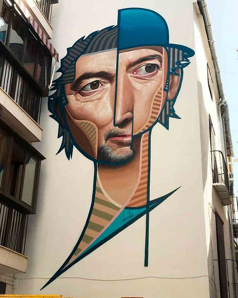 El graffiti realista-cubista de Belin 10