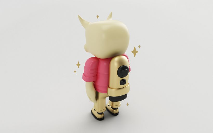 Mi Proyecto del curso: Diseño de personajes en Cinema 4D: del boceto a la impresión 3D. - 3D