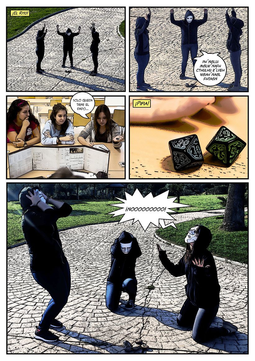 Cómic inspirado en un juego de rol de Cthulhu 6