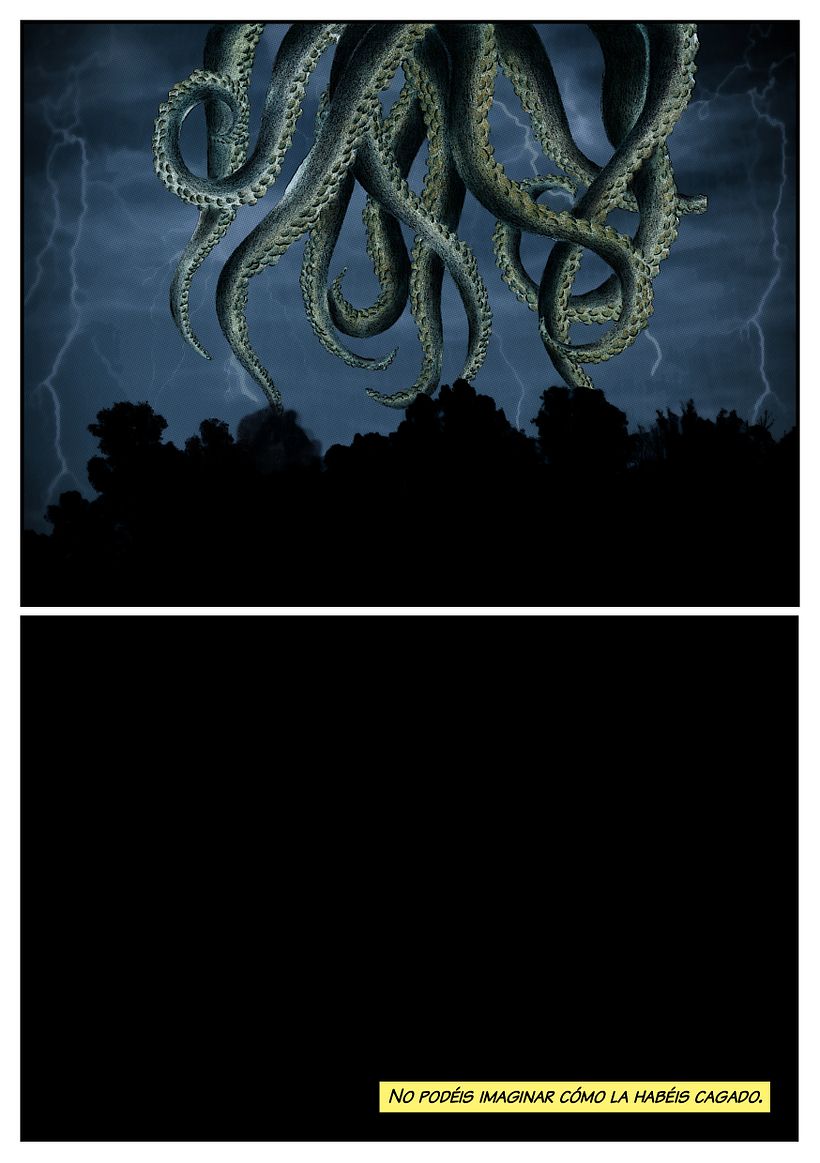 Cómic inspirado en un juego de rol de Cthulhu 7