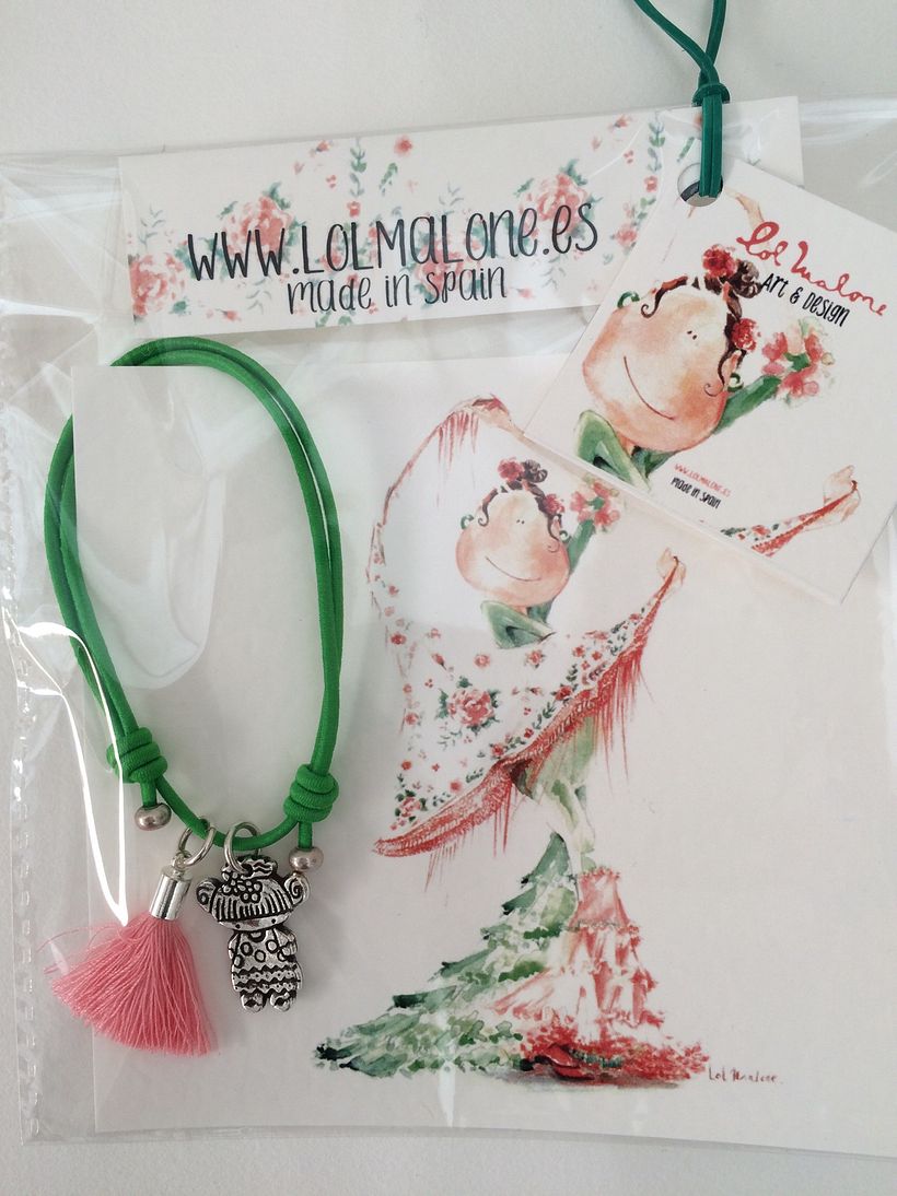 Muy flamencas:  Mini prints y pulseras.  6
