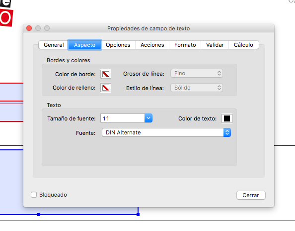 Establecer tipografía, color, estilo en el formulario interactivo creado con Adobe Indesign 1