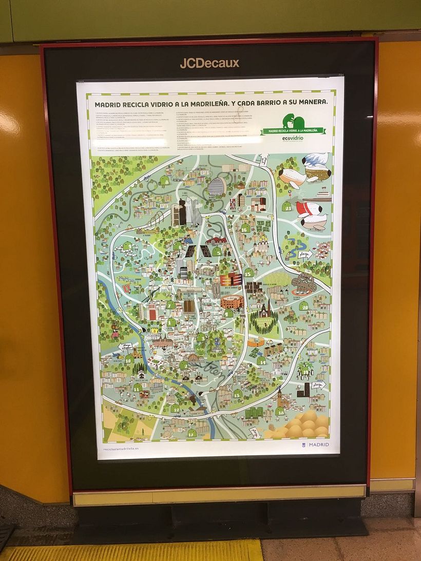 Recicla a la madrileña - Mapa de Madrid 2