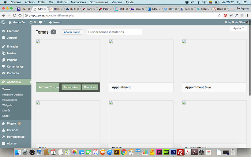 Problema plantilla Wordpress 1