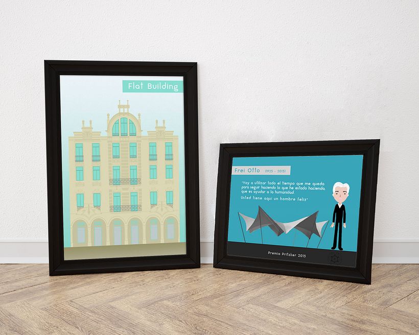 Carteles "Flat Buildings" -1