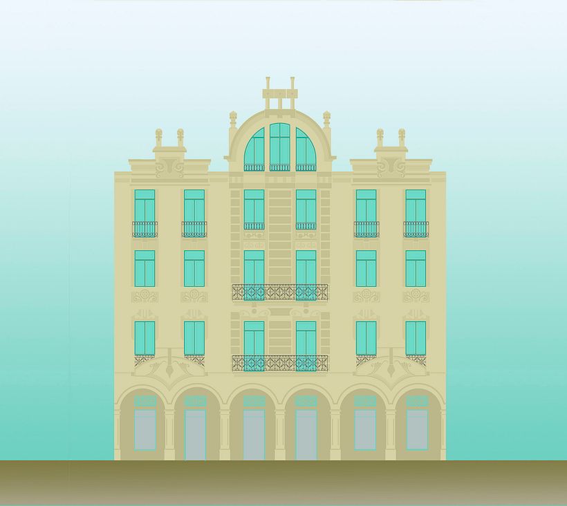Carteles "Flat Buildings" 1