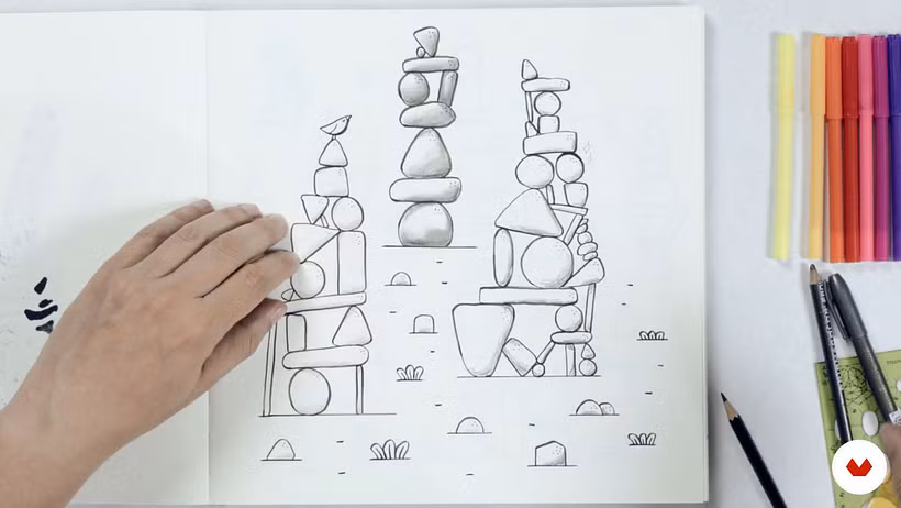 Hipertotems geométricos en 3D 1
