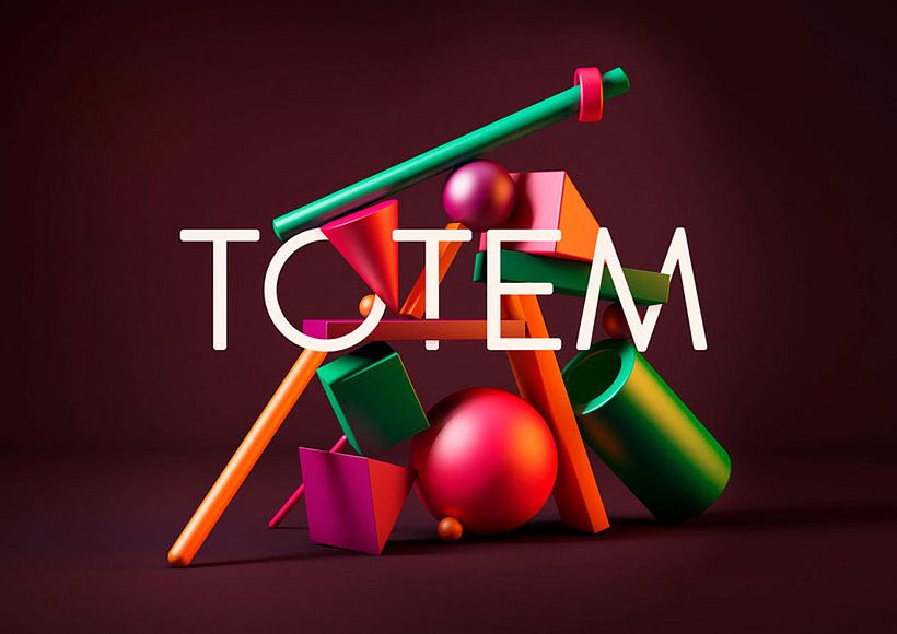Hipertotems geométricos en 3D 3