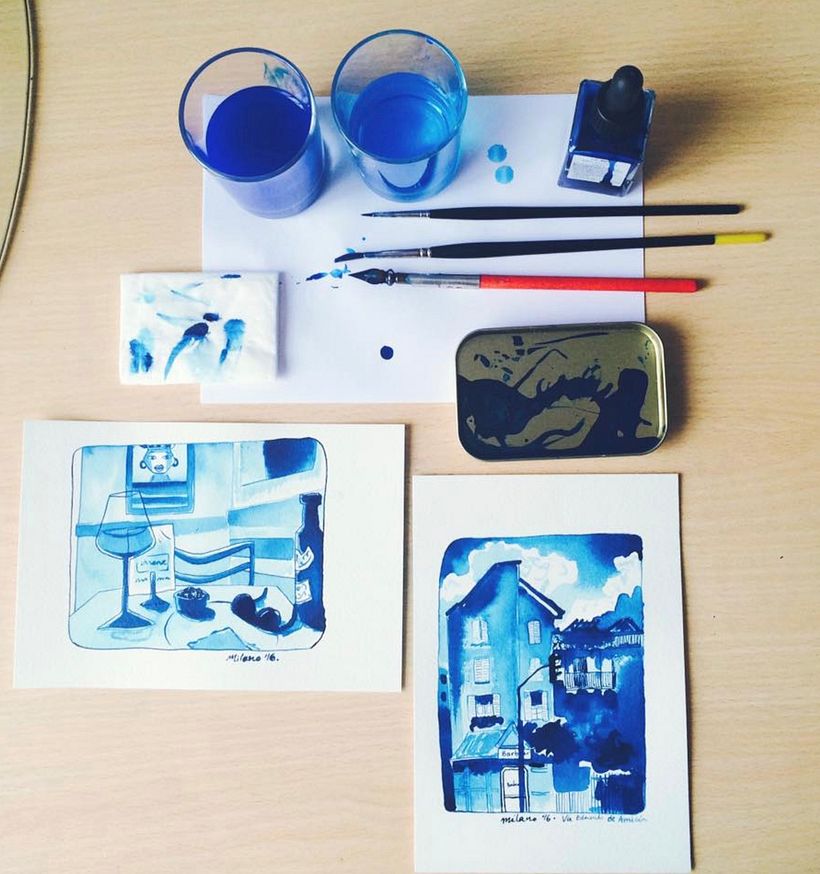 watercolor · ink · 0