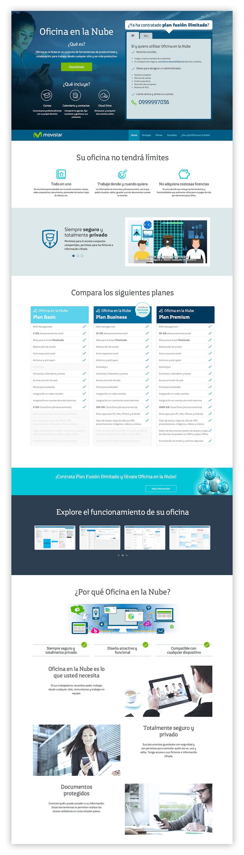 Métricas KPI, diseño y maquetación para landing page Movistar Ecuador 14