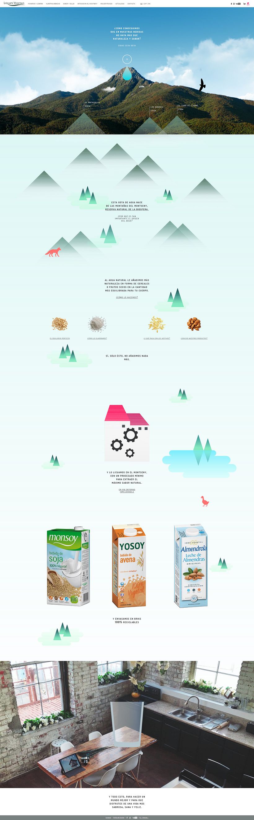 Web corporativa para Liquats Vegetals.  2