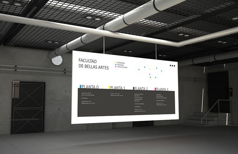 Señalética Facultad de BBAA, ULL -1