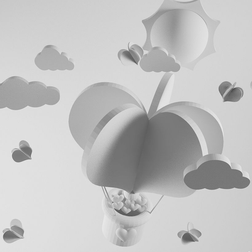san valentin 3d cinema 4d 1