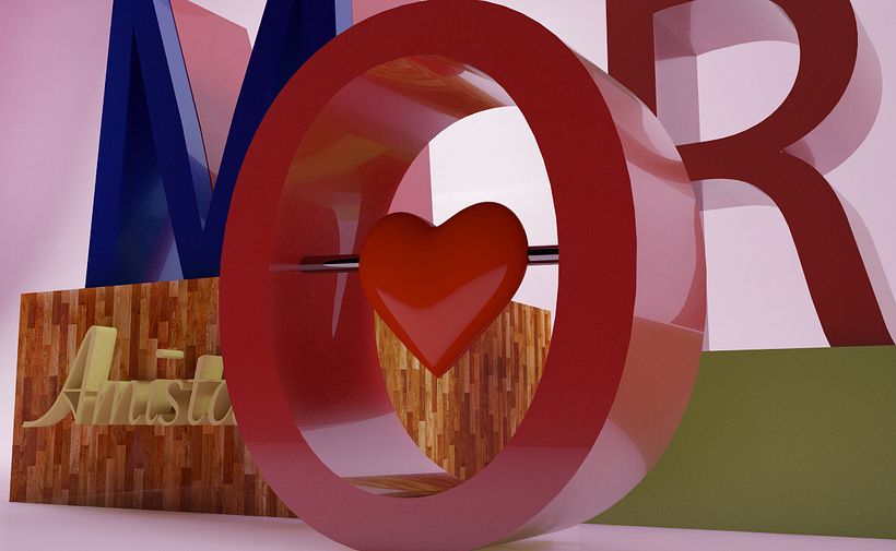 san valentin 3d cinema 4d 3