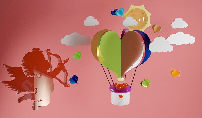 san valentin 3d cinema 4d 6