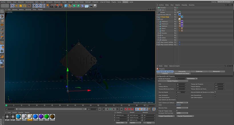 Cinema 4D render de área 1