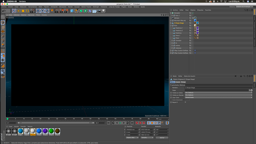 Cinema 4D render de área 1