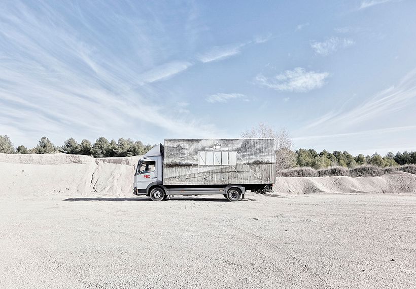 Arte itinerante a lomos de un camión de mercancías 4