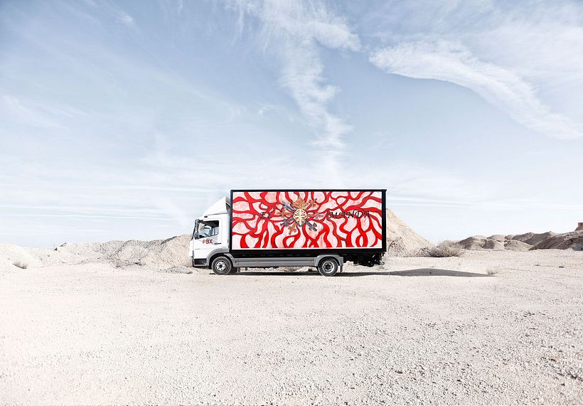 Arte itinerante a lomos de un camión de mercancías 7