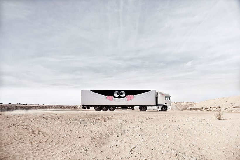 Arte itinerante a lomos de un camión de mercancías 21