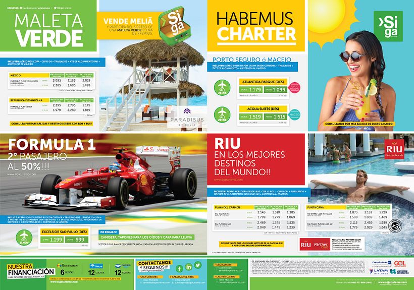 Publicidad Gráfica y Tarifarios | Siga Turismo 2017 2