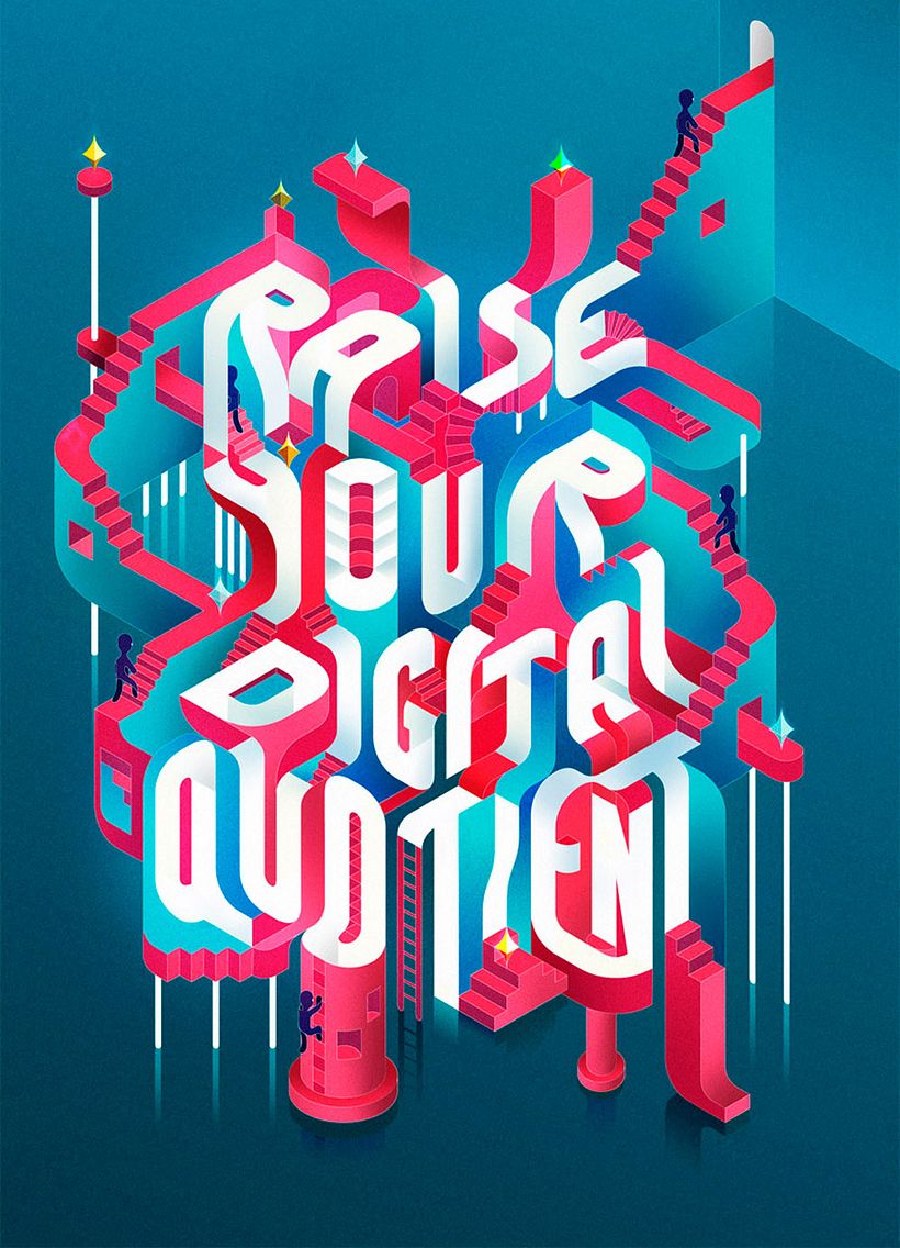 La fina línea entre la ilustración y el lettering de Charles Williams 12