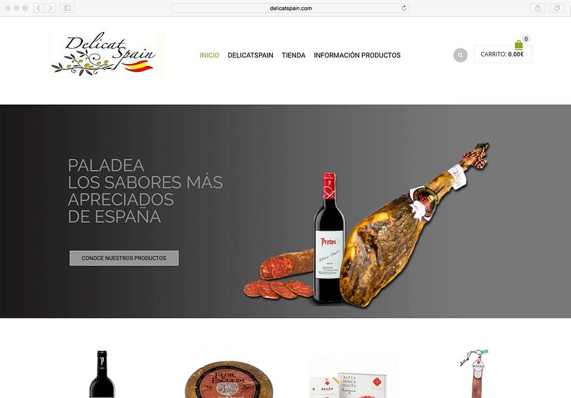 Página web Delicatspain.com 0