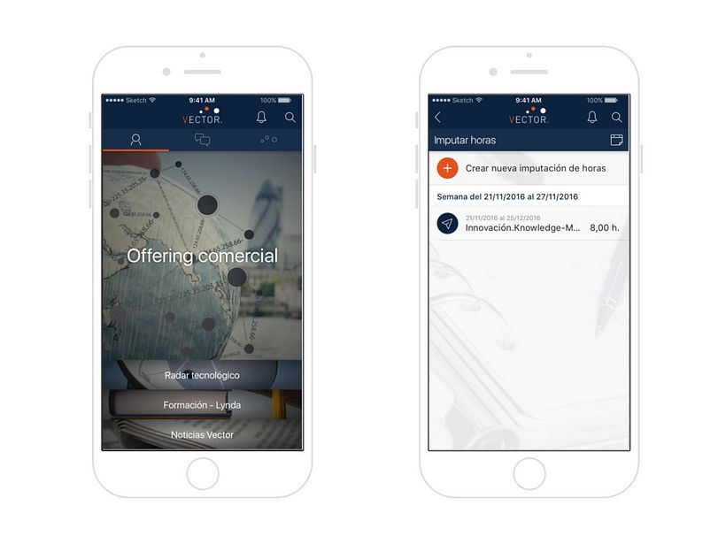 Vector Digital mobile app 1