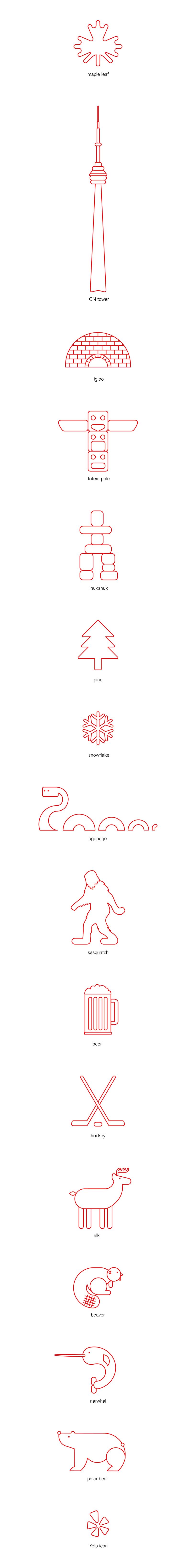 Canada Day icons 2