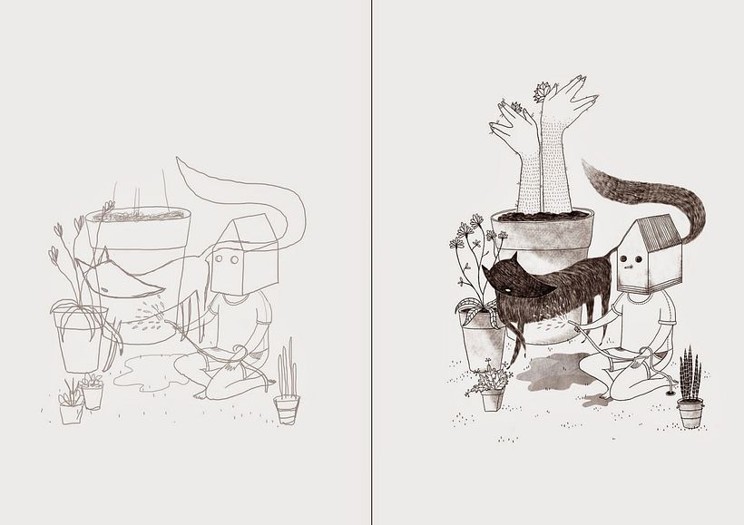 La ilustración tierna y surrealista de Liébana Goñi 7