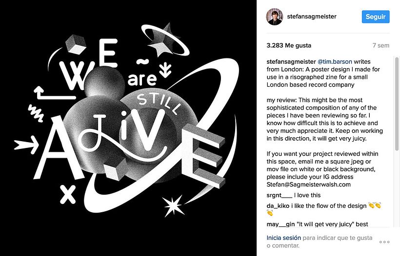 El mismísimo Stefan Sagmeister podría criticar tu trabajo 3