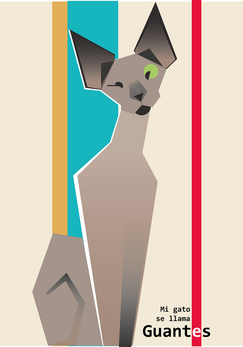 Mi gato se llama Guantes -1