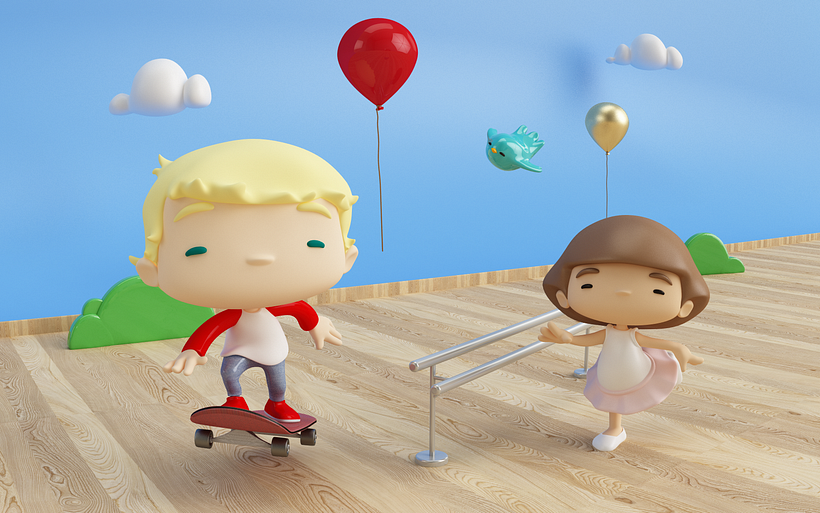 Mi Proyecto del curso: Diseño de personajes en Cinema 4D: del boceto a la impresión 3D 1