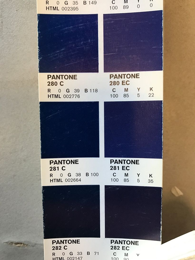 Color azul corporativo para guía de estilos, ¿pantone o cmyk? 1