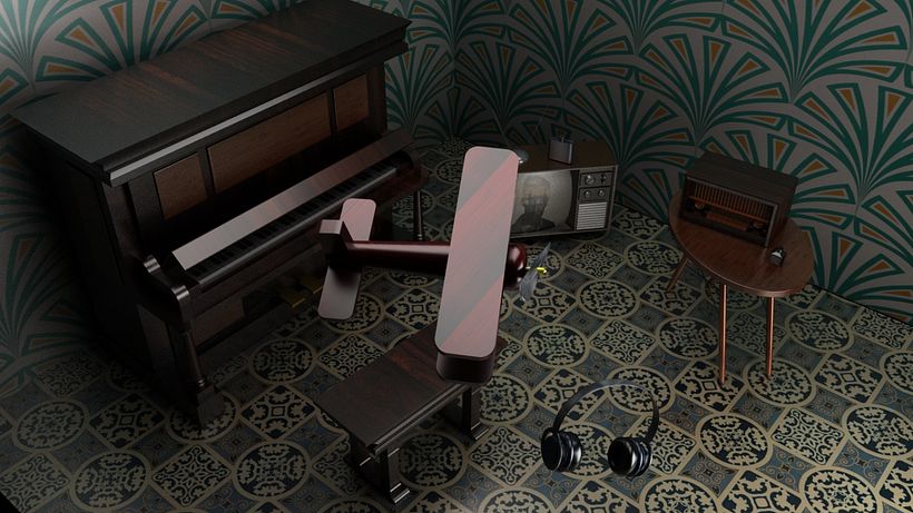 Escena bodegón 3d 0