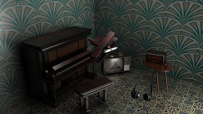 Escena bodegón 3d 4