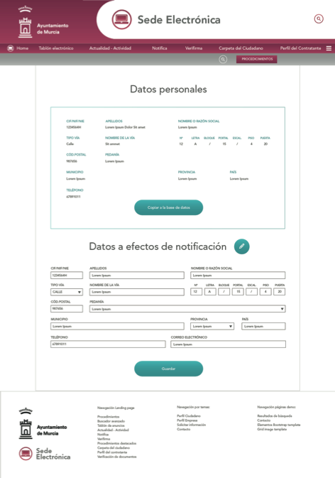 Sede Electrónica de Murcia - UI Design 3