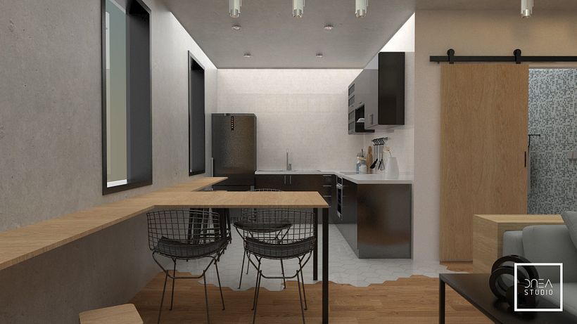 Diseño 3D de un Loft 2