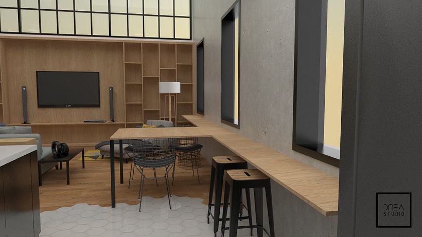 Diseño 3D de un Loft 3