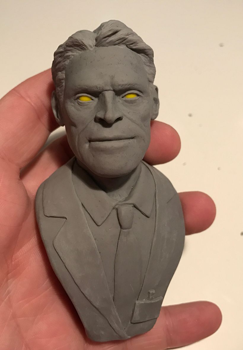 Busto miniatura 1/6 de Willem Dafoe - Character Design
