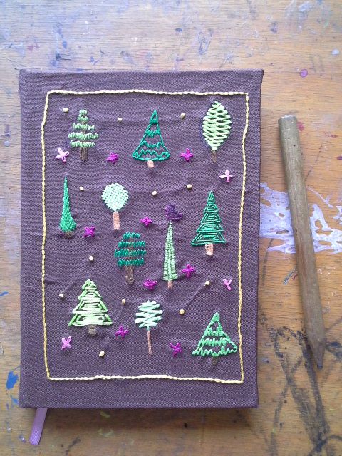 Mi proyecto de curso: Libretas con portadas bordadas 3