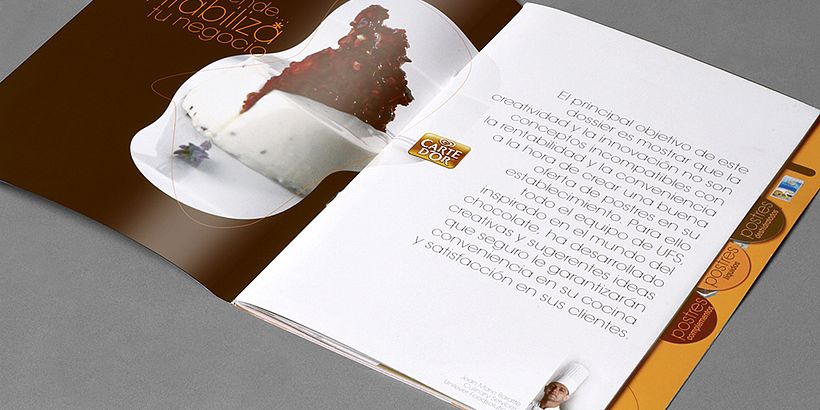 Carte d'Or. Graphic design for food folders 2
