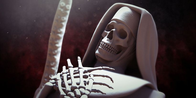 Hellboy Vs Tentacle Nun -1