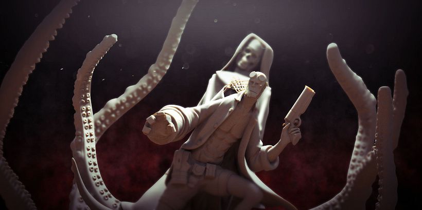 Hellboy Vs Tentacle Nun 0