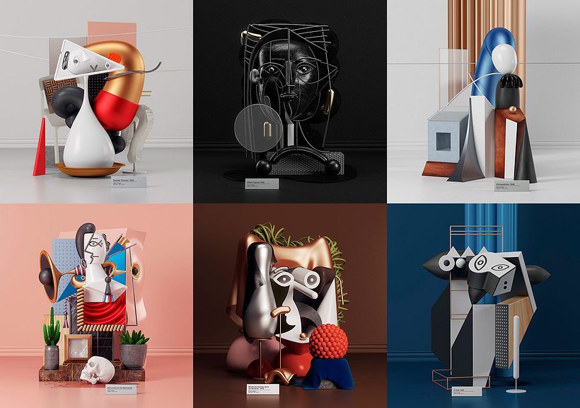 La pintura de Picasso diseñada en 3D 1