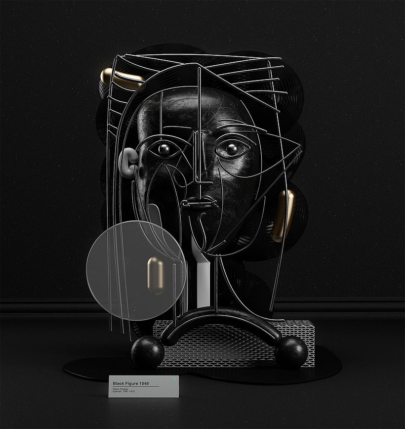 La pintura de Picasso diseñada en 3D 12