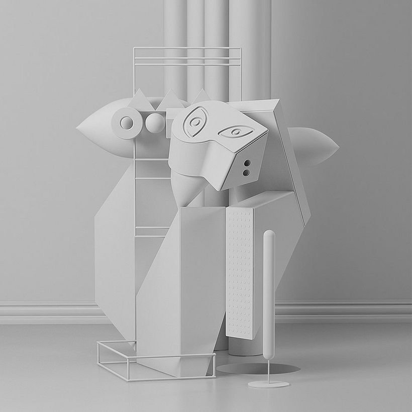 La pintura de Picasso diseñada en 3D 16